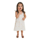 Party Dress | Cotton Dress for Kids | Off White