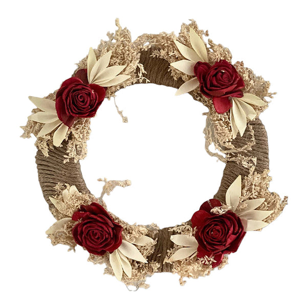 Wall Hanging Wreath | Red & White