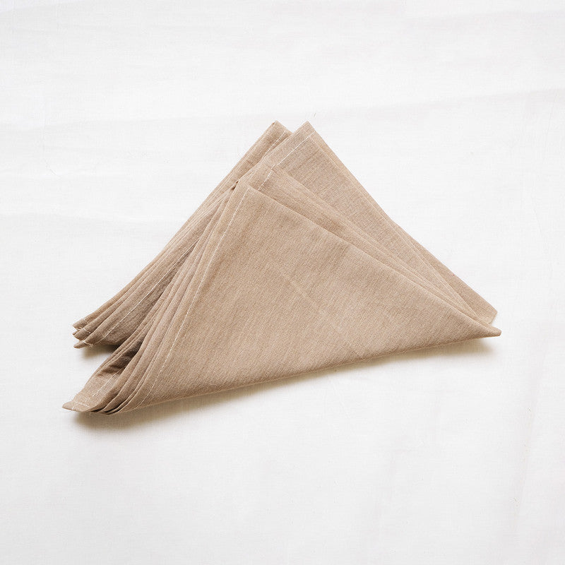 Cotton Napkins | Cloth Napkins | Beige | Set of 2