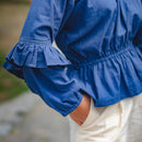 Cotton Indigo Top for Women | Full Sleeves