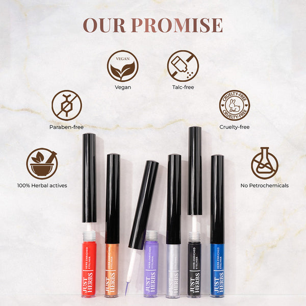 Herb-Enriched Waterproof Eyeliner | Jojoba Oil & Vitamin E | Nutty Brown | 2.5 ml