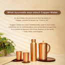 Pure Copper Glass | Set of 2 | 300 ml | Plain | Improves Metabolism