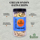 Natural Cream Onion Oats Chips | Fibre-Rich | 100 g