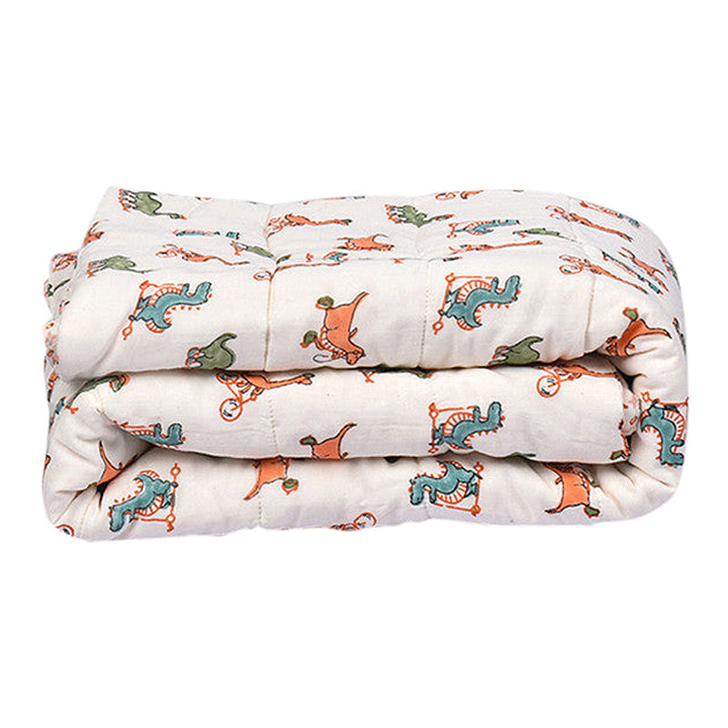 Organic Cotton Baby Cozy Blanket | Dinosaur Print