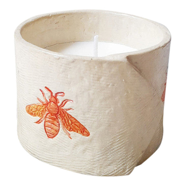 Papier Mache | Soy Wax Scented Candle | Lemongrass | Off White