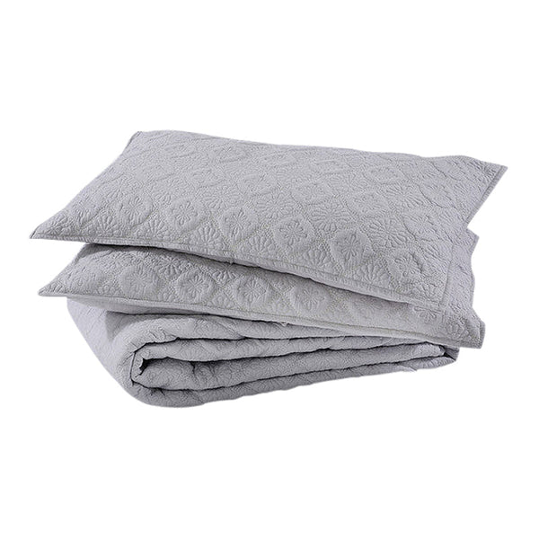 Cotton Bedding Set | Slate Blue | Set of 5