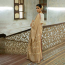 Silk Saree | Handwoven Saree | Taupe