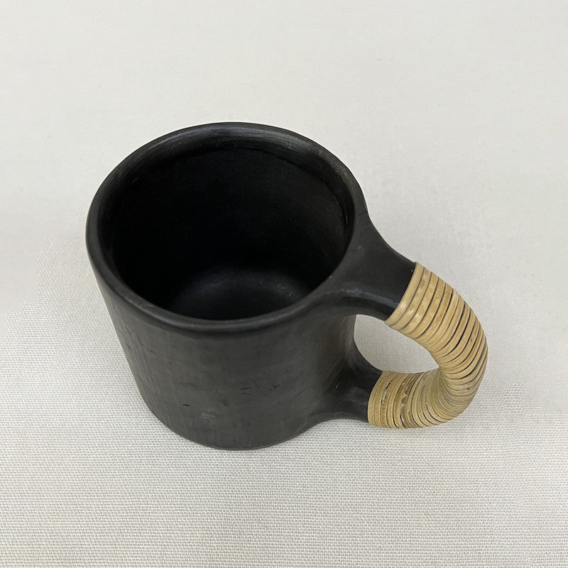 Black Stone Pottery Mug