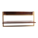 Mango Wood & Metal Wall Shelf | Horizontal | 64.9x30.4x25.6 cm