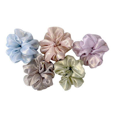 Hair Scrunchie | Recycled Polyester | Oversized | Set of 5