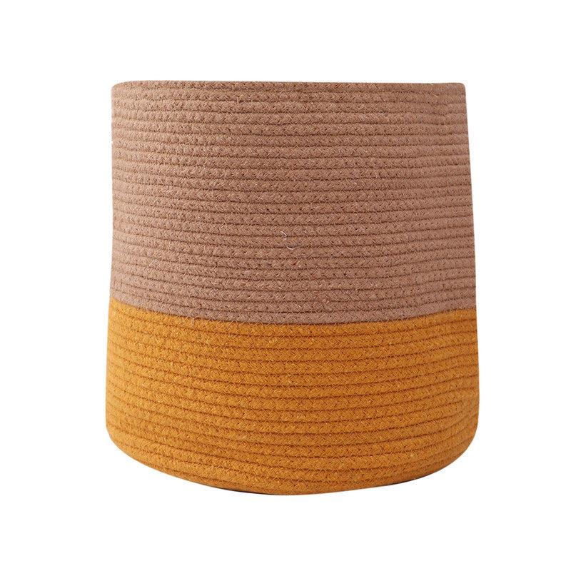 Jute Basket | Dual Tone | Yellow