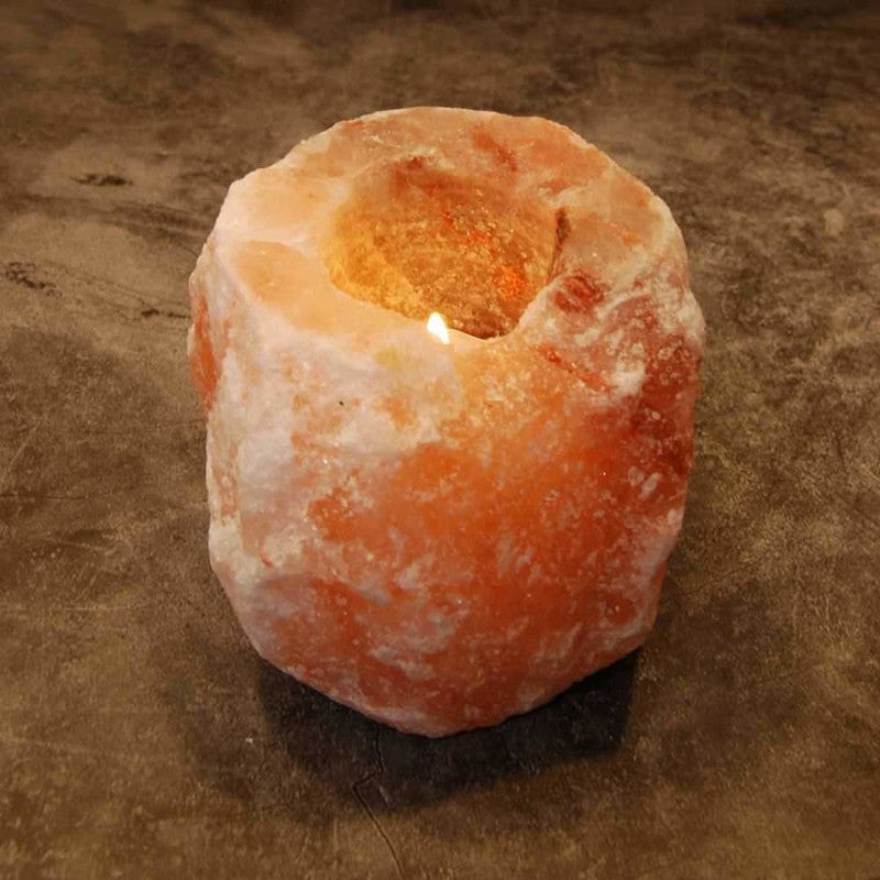 Himalayan Salt Candle Holder | Pink