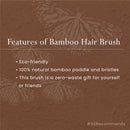 Bamboo Brush | Hair Brush | Detangling Brush | Beige