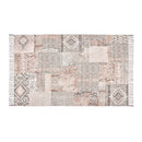 Cotton Rug | Prints | Rust & Beige