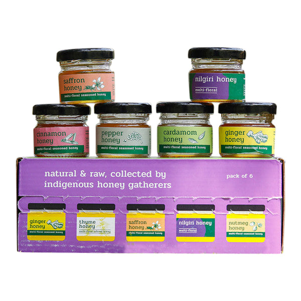 Assorted Honey Gift Box | 25 g Each | Set of 6