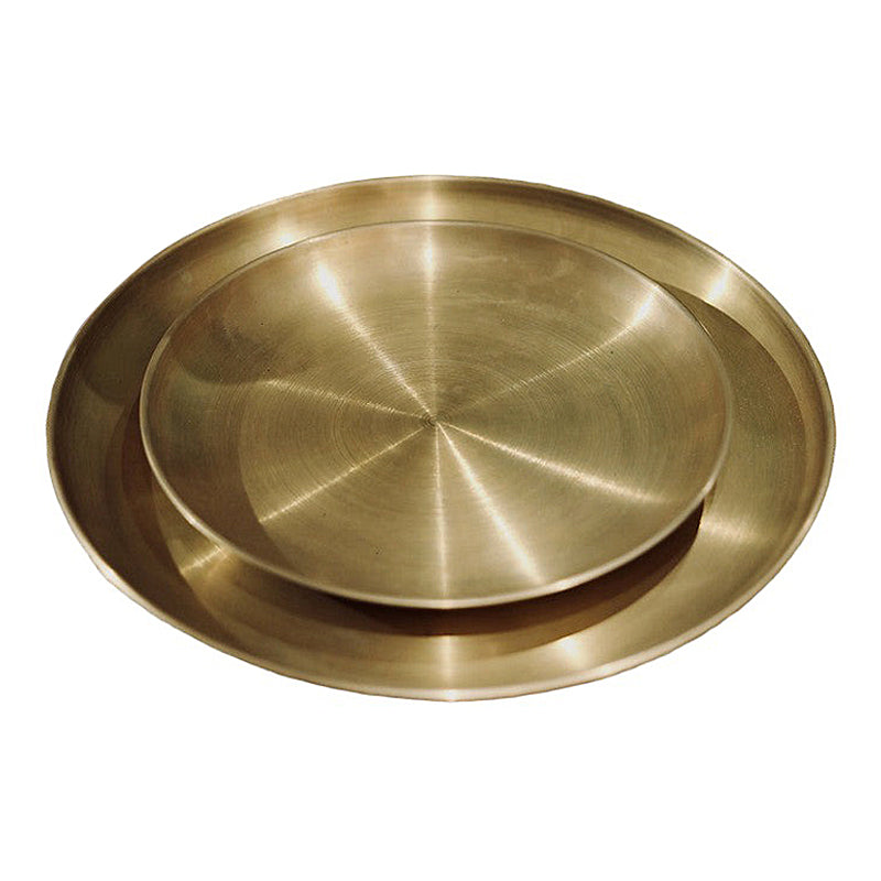 Bronze Plate | Kansa Quarter Thali | 8 inches