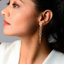 Brass Dangler Earrings | Saanvi | 18k Gold Plated