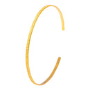 Brass Bangle Set | Textured | 18K Gold Plated | Set of 3