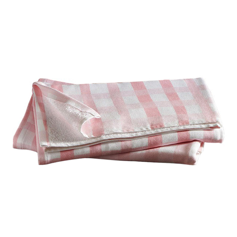 Cotton Hand Towel | Ultra-Soft | White & Pink | 40 x 60 cm