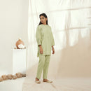 Linen Co Ord Set | Top & Pants | Green