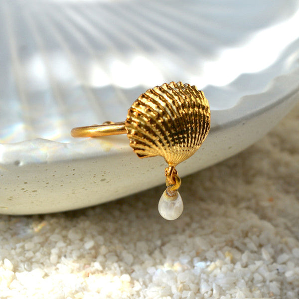 Rings for Women | Real Shell | 24K Gold Plated