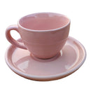 Ceramic Cup and Saucer Set | Baby Pink | 100 ml