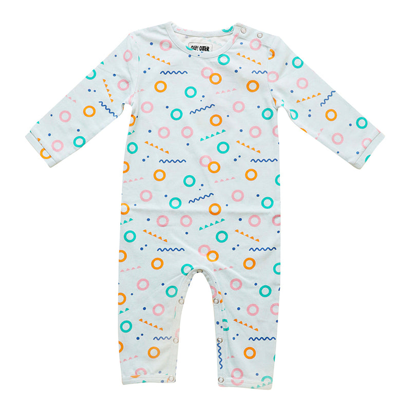 Organic Cotton Baby Romper | Printed | Blue