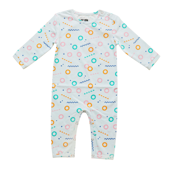 Organic Cotton Baby Romper | Printed | Blue