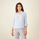 Light Blue Formal Shirt | Plant-Based Viscose | Blue