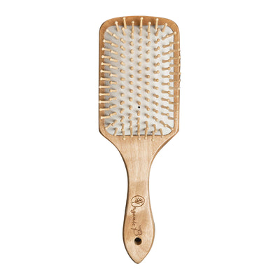 Wooden Bristle Hair Brush | Effortlessly Detangles | Beige.