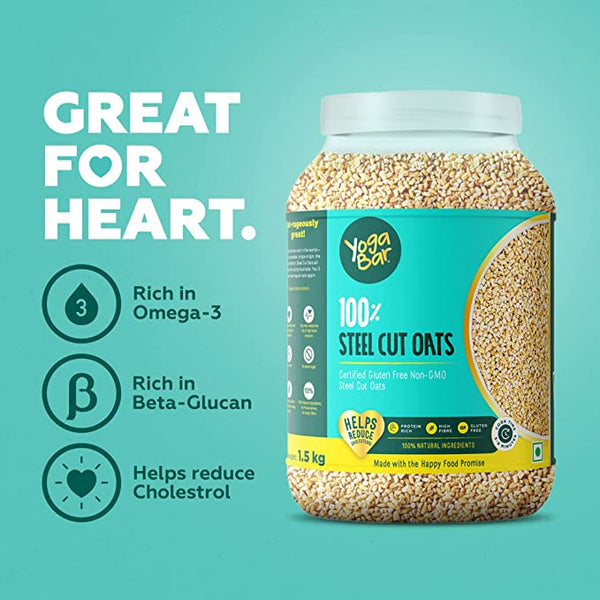 Yoga Bar Steel Cut Oats | Gluten Free | 1.5 kg