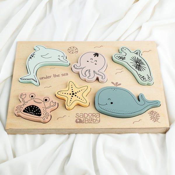 Wooden Toys for Baby | Sea Explorer Wooden Puzzle | Multicolour