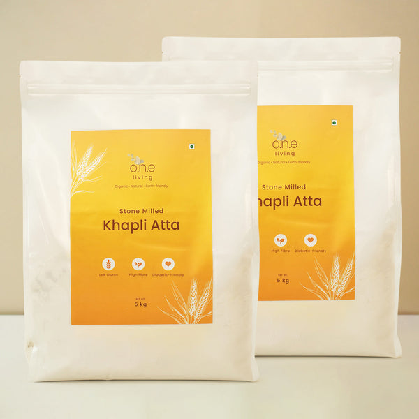 Khapli Wheat Atta | Stone Milled | 5 Kg | Improves Metabolism