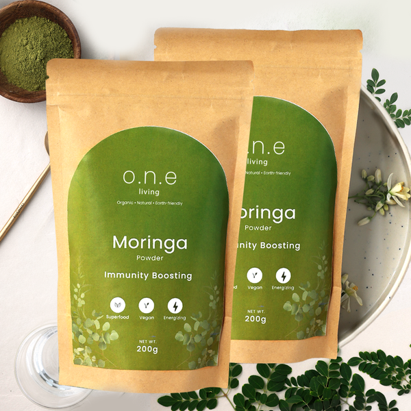 Natural Moringa Powder | 200 g | Boosts Immunity | Pack of 2