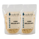 Organic Jumbo Rolled Oats | 500 g | Pack of 2.