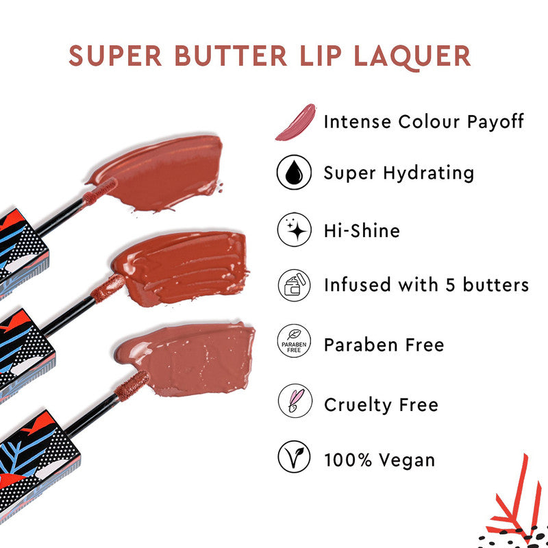 Lip Lacquer | 2-In-1 | Super Hydrating | Maple Nude | 5 ml