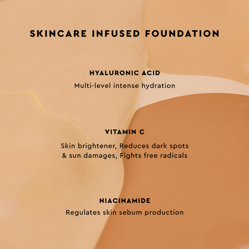Serum Foundation | Hyaluronic Acid & Vitamin C | Sun Beige | 30 ml