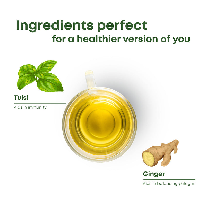 Herbal Tea | Tulsi & Ginger | 20 Teabags