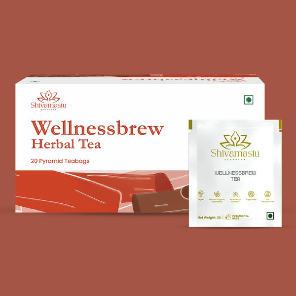 Herbal Tea | Blend of 6 Ayurvedic Herbs | 20 Teabags