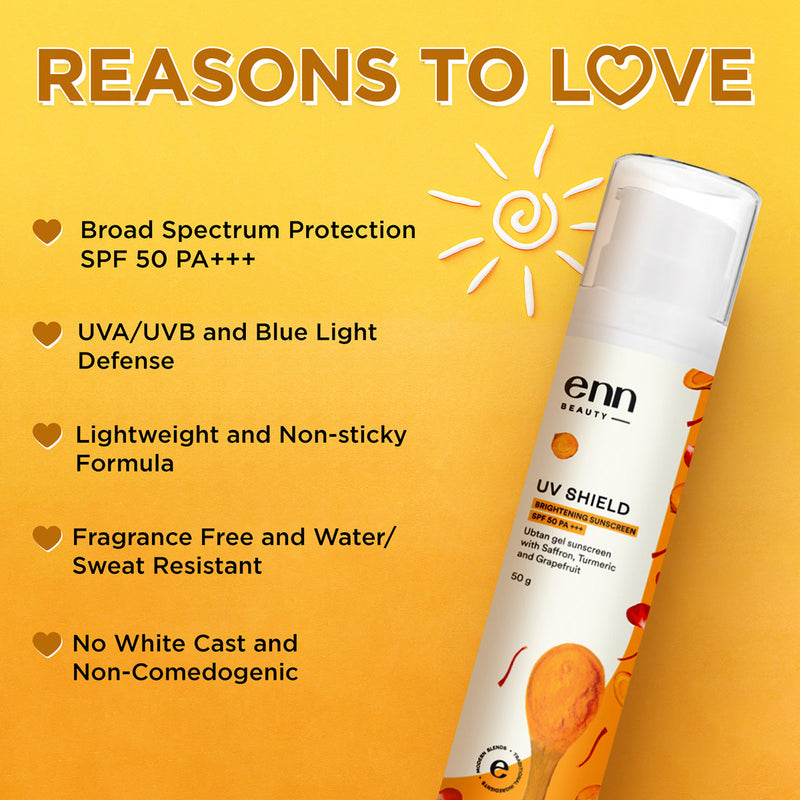 Sunscreen | Spf 50 PA+++ | Saffron, Turmeric & Grapefruit | 50 g