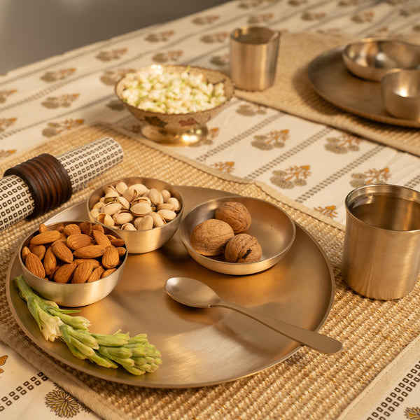 Kansa Thali Set | 6 Pieces | 11 inches | Boost Immunity