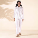 Cotton Co Ord Set for Women | White