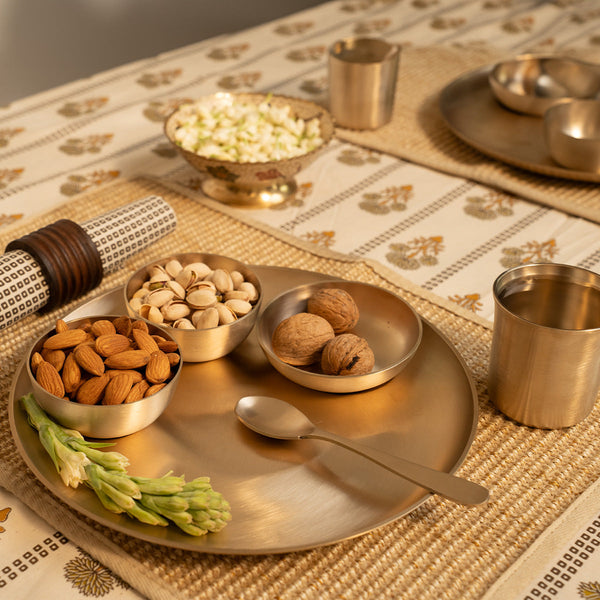 Kansa Thali Set of 4 | 24 Pieces | 11 inches | Boost Immunity