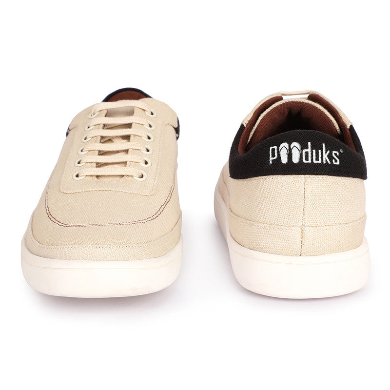 Paaduks Canvas Sneakers for Men | Beige