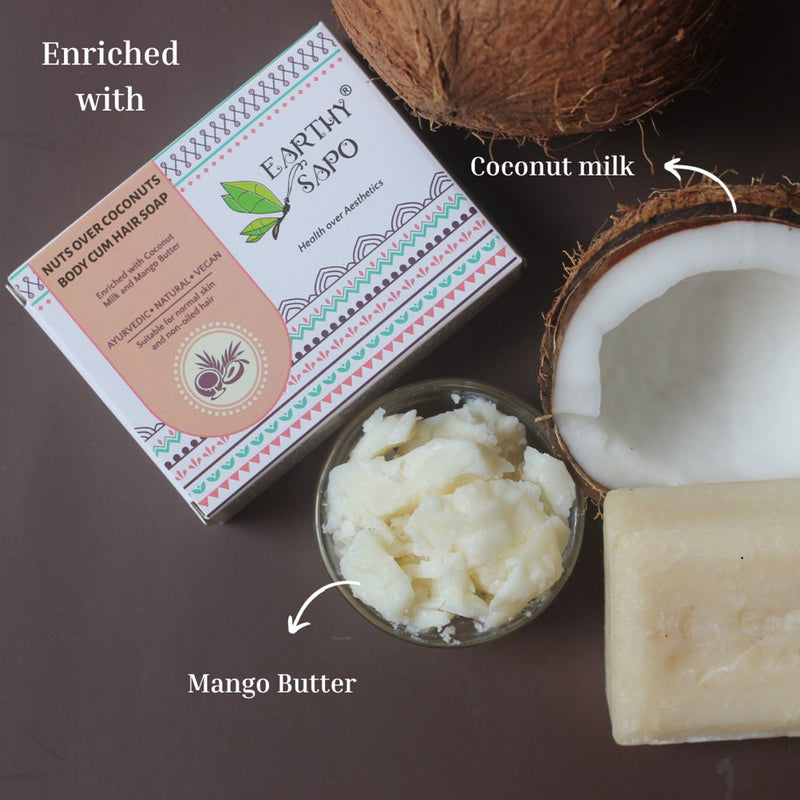 Body & Hair Soap| Handmade Natural Coconut Milk | 100 g