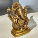 Brass Lord Ganesha Idol for Home | Antique Finish