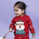 Cotton Clothing Set for Kids & Babies | Santa Design | Cherry Red