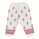 Cotton Clothing Set for Kids & Babies | Santa Design | Red & Cream