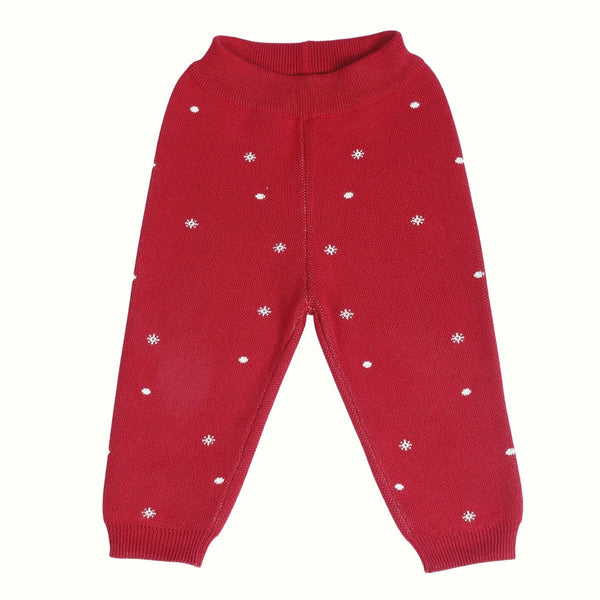 Cotton Clothing Set for Babies | Reindeer Design | Red
