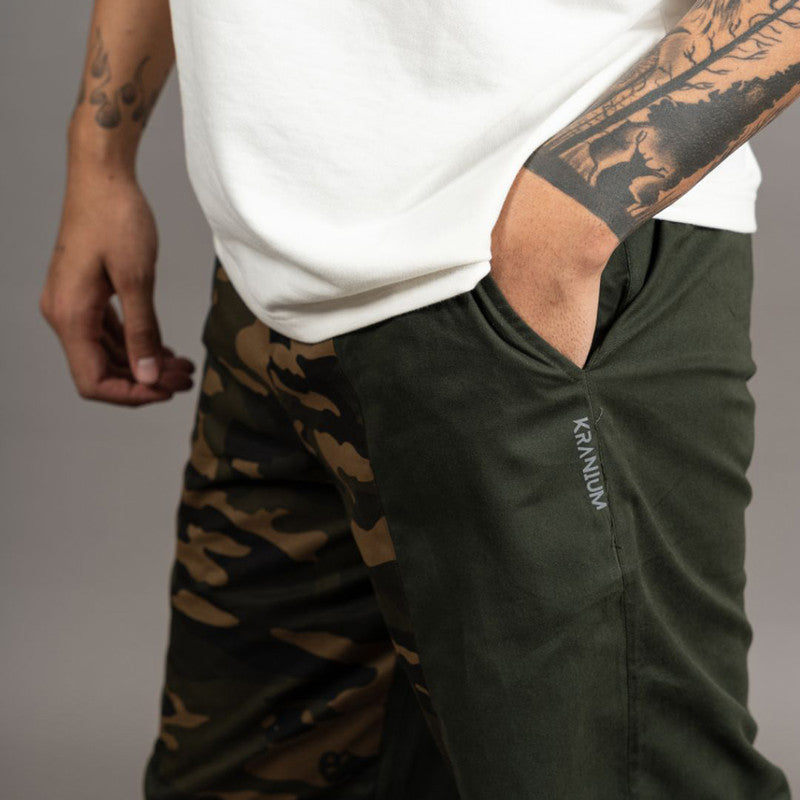 Cotton Harem Pants for Men | Green | Camouflage